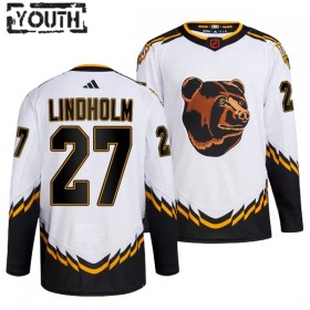 Lasten NHL Boston Bruins Pelipaita Hampus Lindholm 27 Reverse Retro 2.0 Adidas 2022-23 Valkoinen Authentic